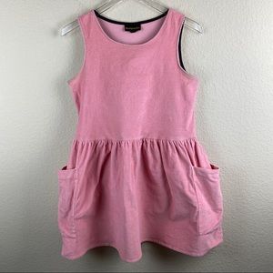 NOOWORKS Pink Corduroy Big Pocket Dress Sz Medium